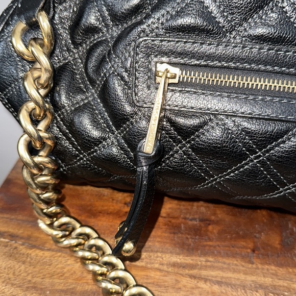 Y2K Marc Jacobs Black Quilted Stam Bag Purse - Picture 4 of 16